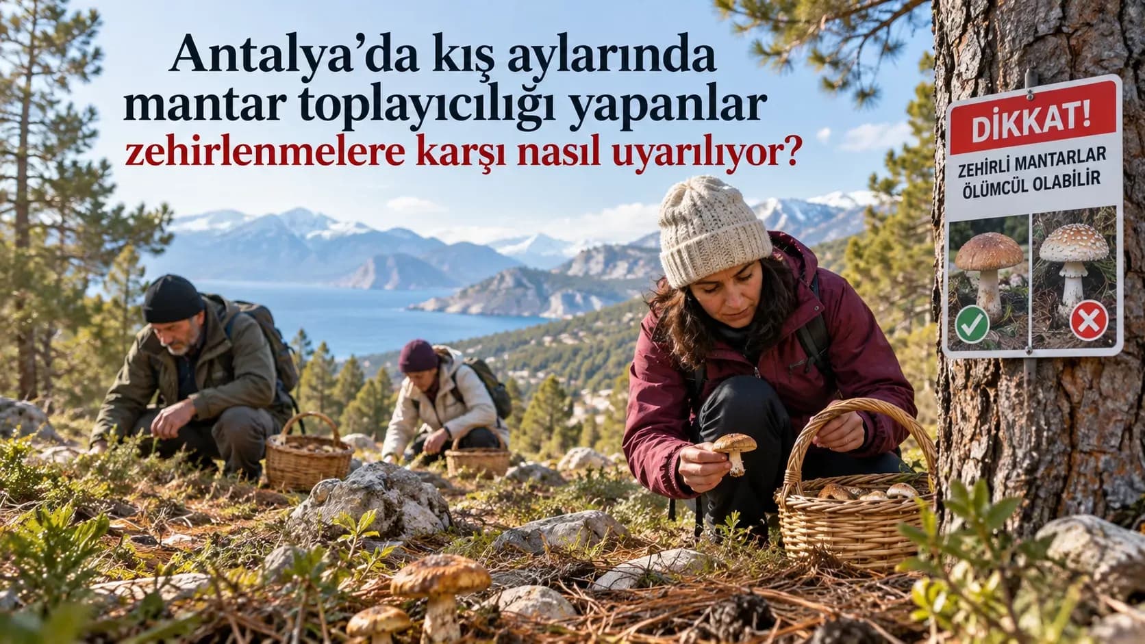 Antalya’da kışın mantar toplayanlara zehirlenme uyarısı: Hangi önlemler alınmalı?