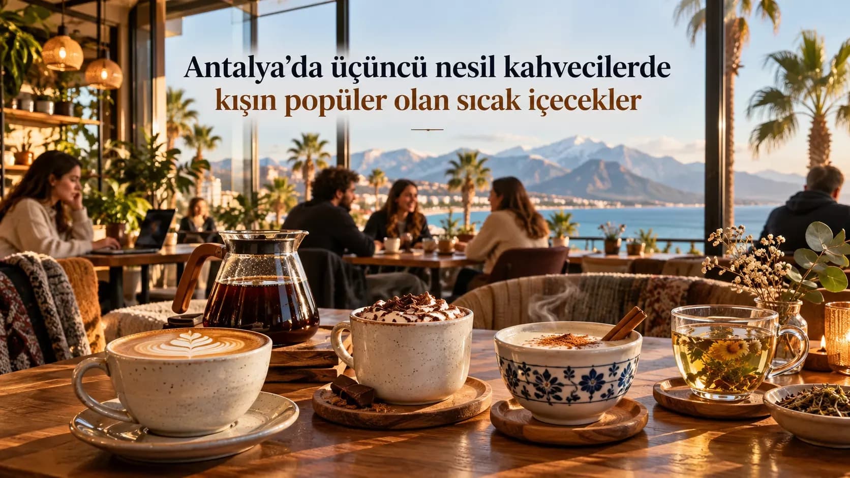 Antalya’da üçüncü nesil kahvecilerde kışın popüler olan sıcak içecekler