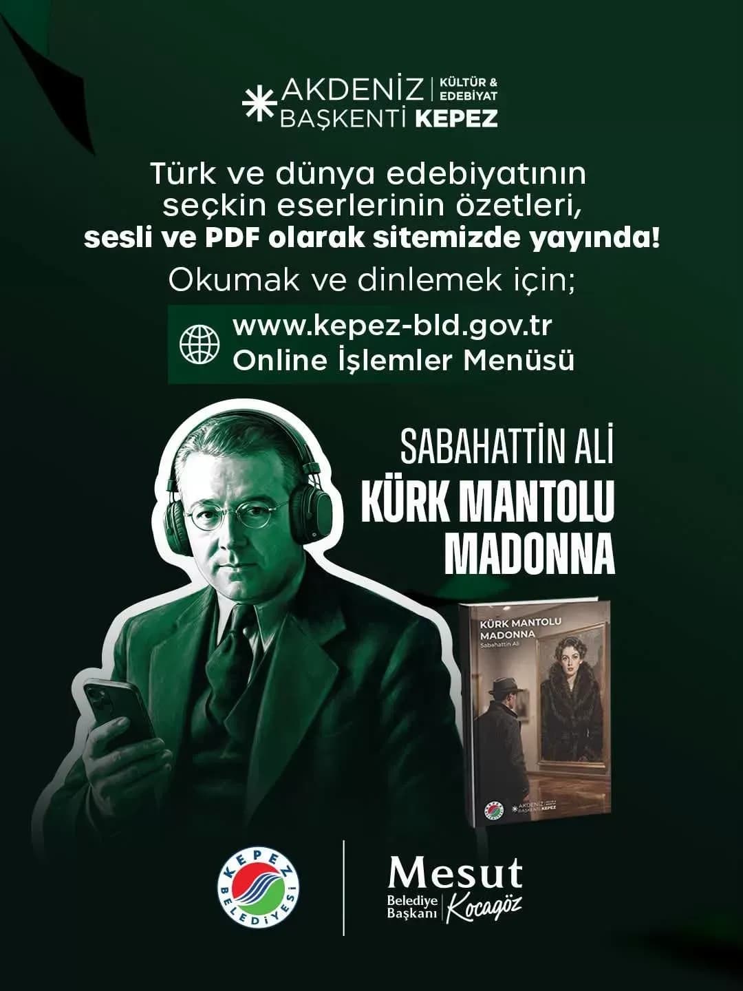 Kepez Belediyesi Sesli Kitap Projesi’ni hayata geçirdi