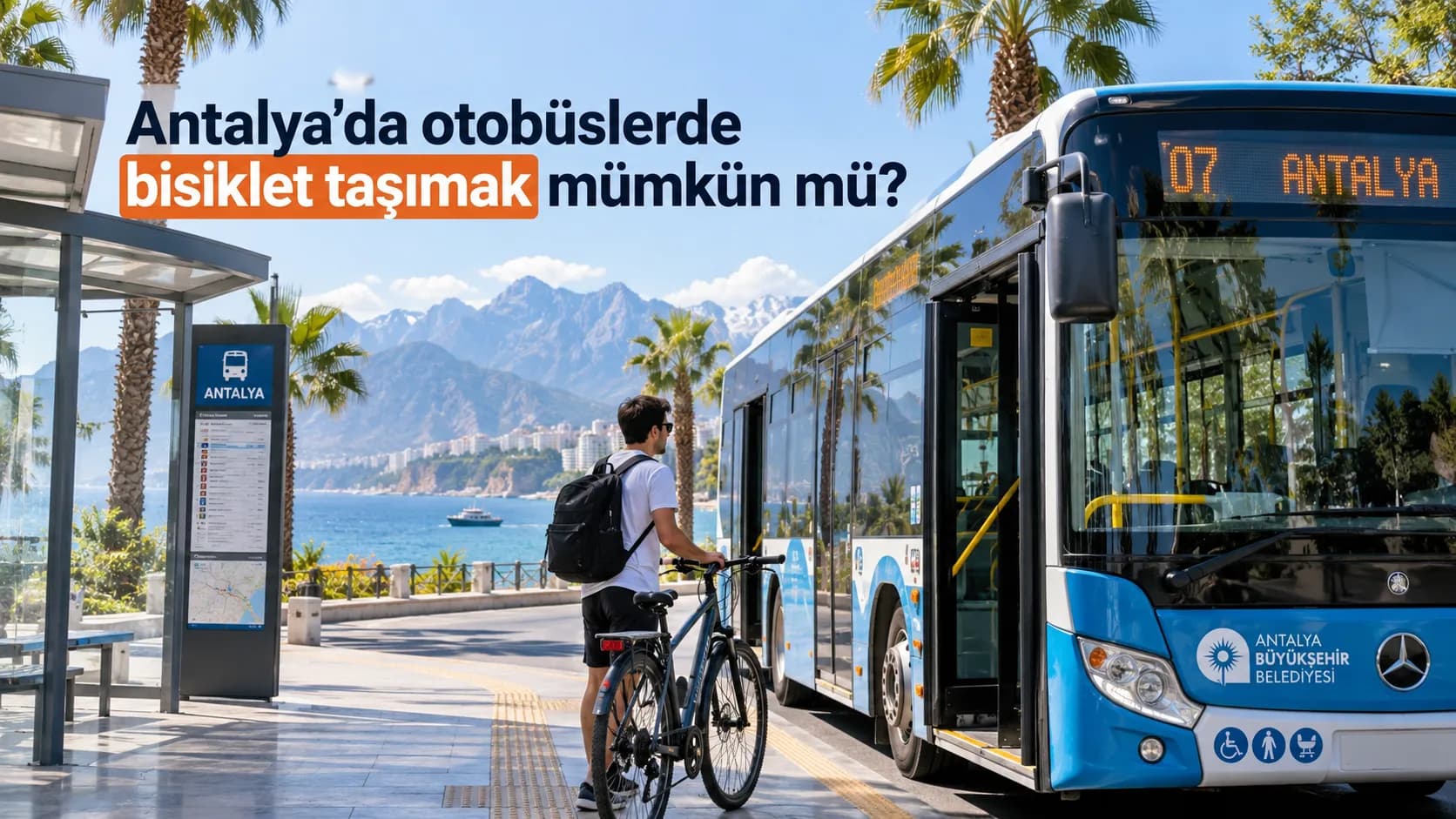 bisikletli otobüs yolculuğu