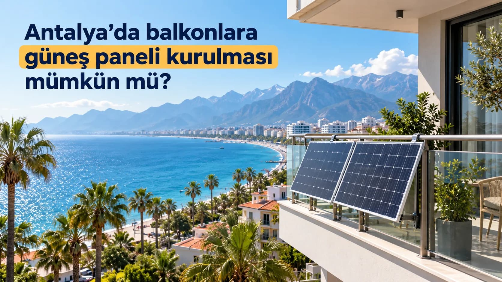 balkonda güneş paneli