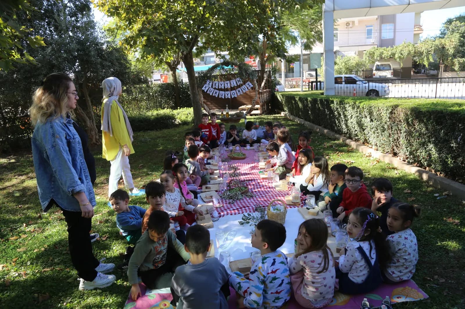 Döşemealtı gündüz çocuk bakımevi zeytin toplama etkinliği