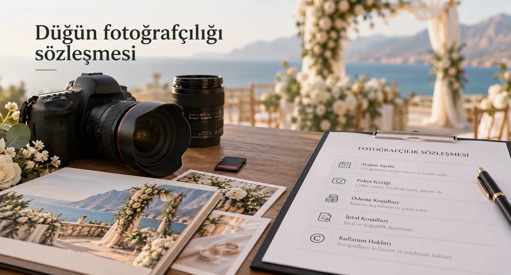 düğün fotoğrafçı sözleşmesi