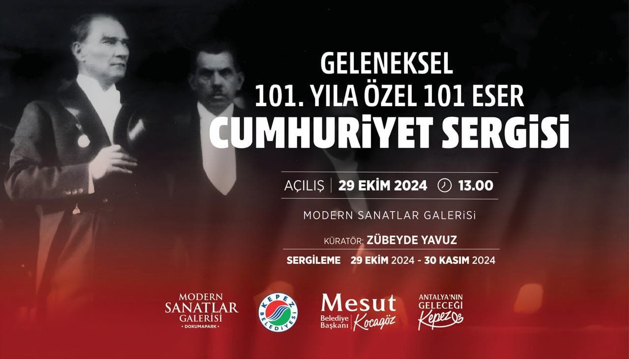 Kepez’de ‘101. Yıla Özel 101 Eser Cumhuriyet Sergisi’