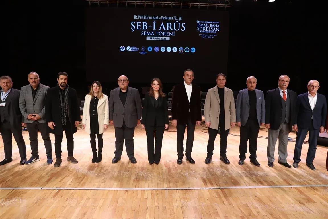 Antalya’da Mevlânâ’nın 752. vuslat yıl dönümü Şeb-i Arûs töreniyle anıldı
