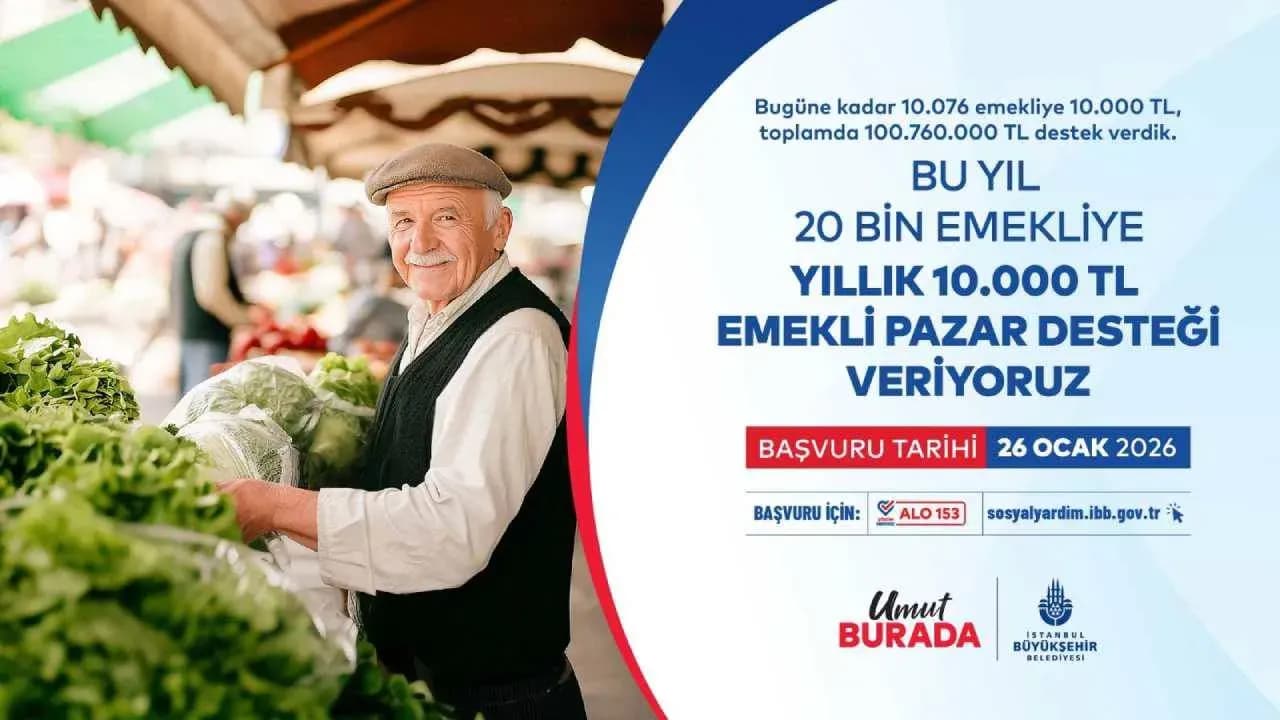 İBB Emekli Pazar Desteği Ne Kadar? Başvuru Şartları ve Ödeme Detayları (2026)