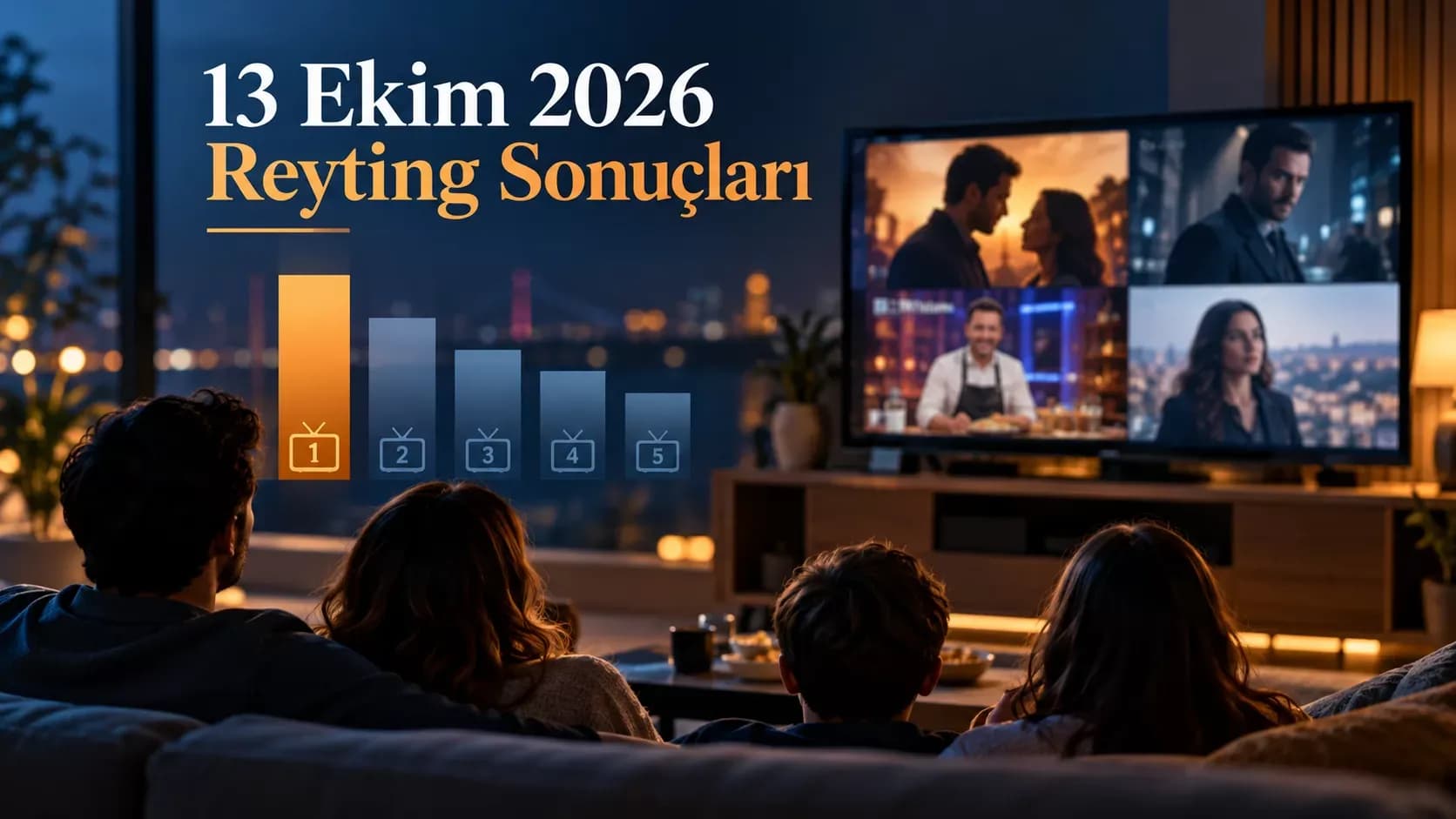 13 Ekim 2026 reyting sonuçları açıklandı: Galatasaray-Barcelona maçı zirvede