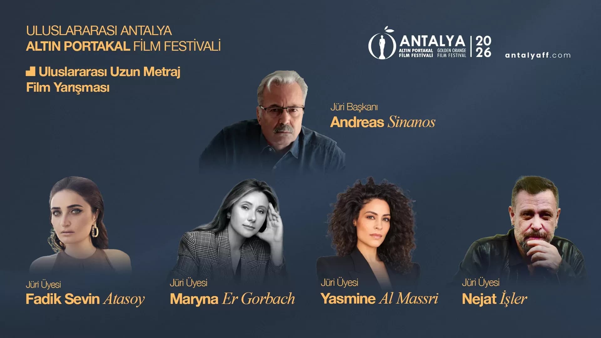 Altın Portakal’ın Uluslararası Uzun Metraj Film Yarışması'nda jüri üyeleri açıklandı