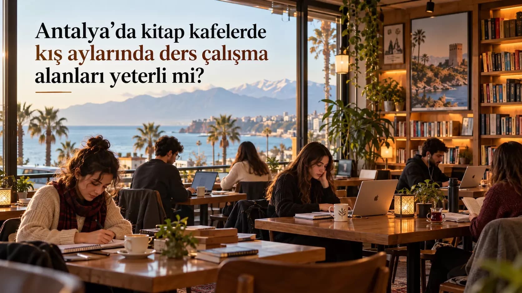 Antalya’da kitap kafelerde kış aylarında ders çalışma alanları yeterli mi?