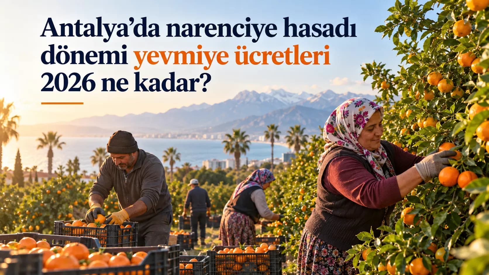 Antalya’da narenciye hasadı dönemi yevmiye ücretleri 2026 ne kadar?
