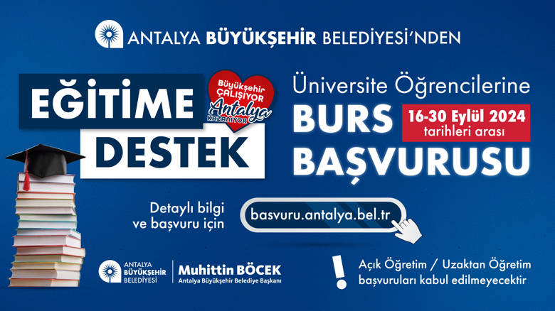 Antalya Büyükşehir Belediyesi burs