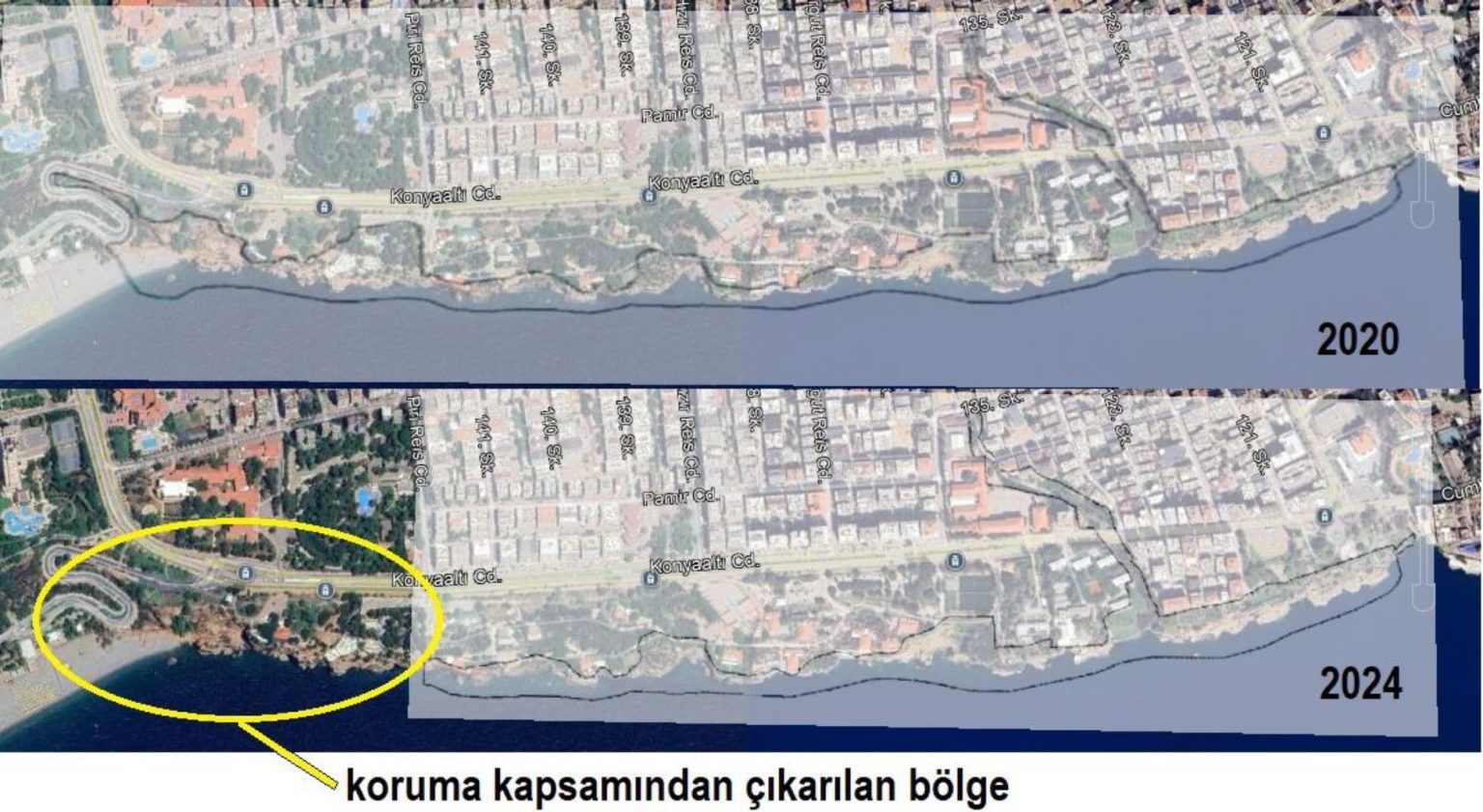 Kesin Korunacak Hassas Alan Antalya falezleri