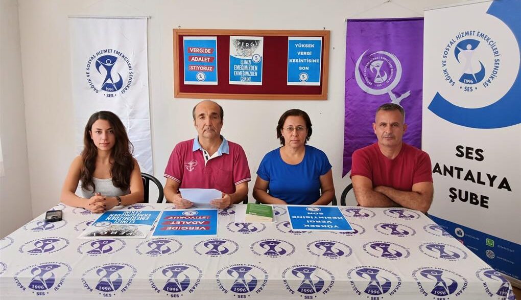 Vergide Adalet İstiyoruz ses antalya şubesi