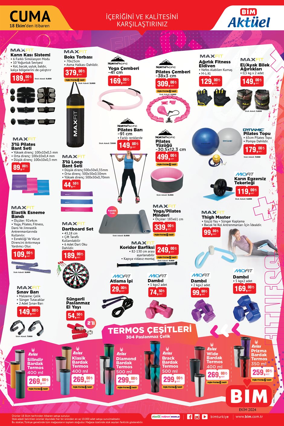 BİM 18 Ekim 2024 aktüel ürün kataloğu