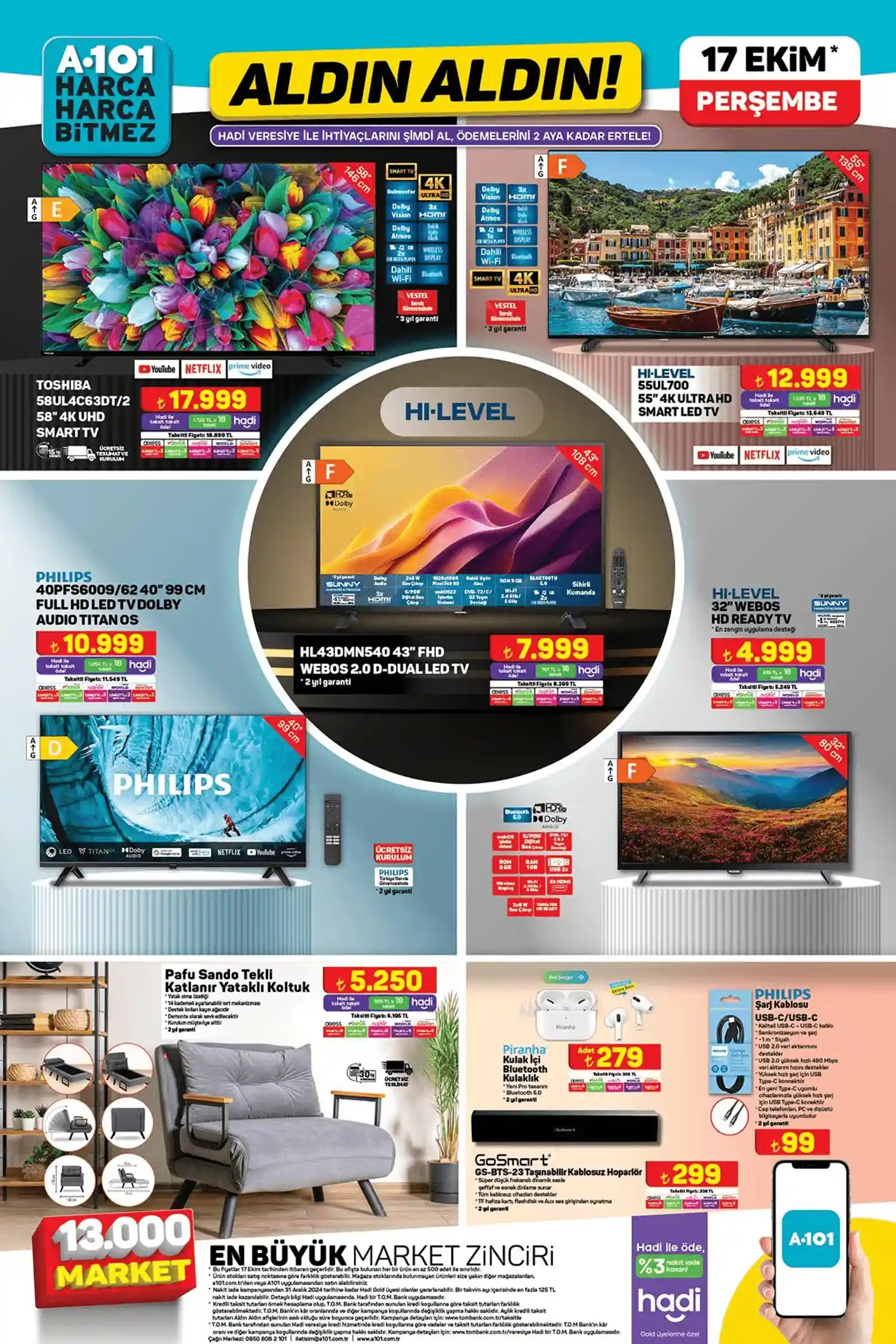 a101 17 Ekim aktüel ürün kataloğu