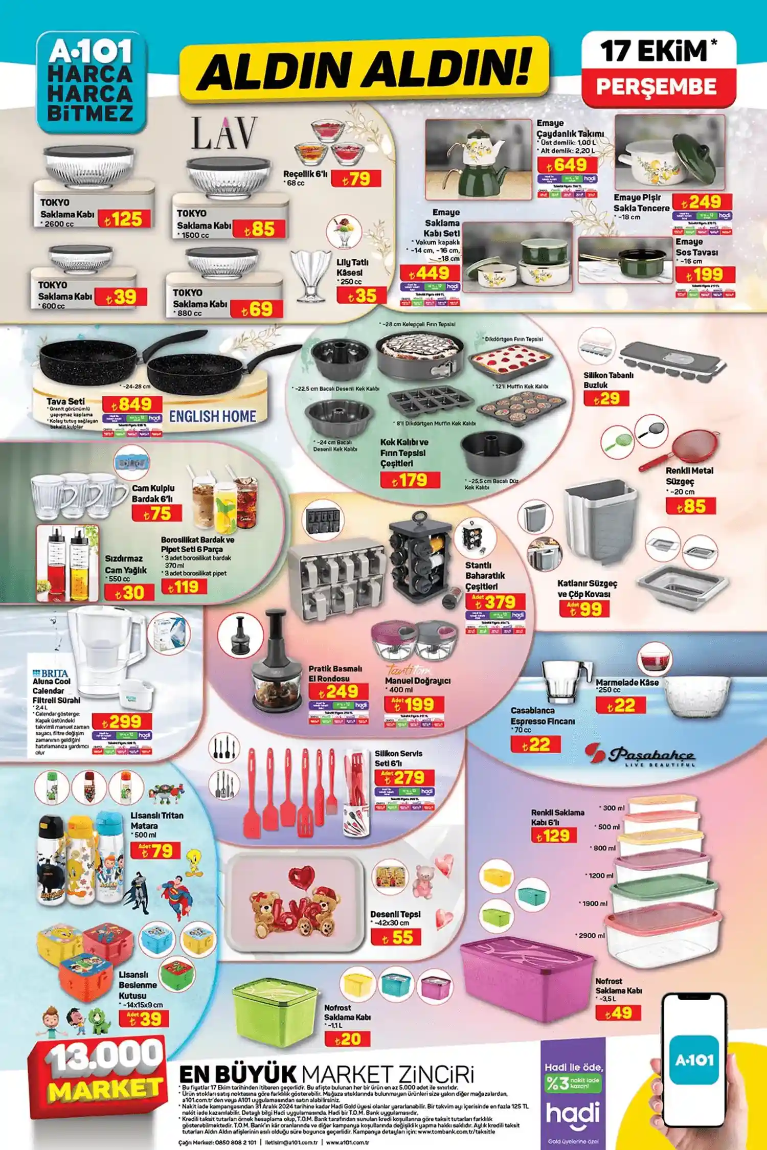 a101 17 Ekim aktüel ürün kataloğu