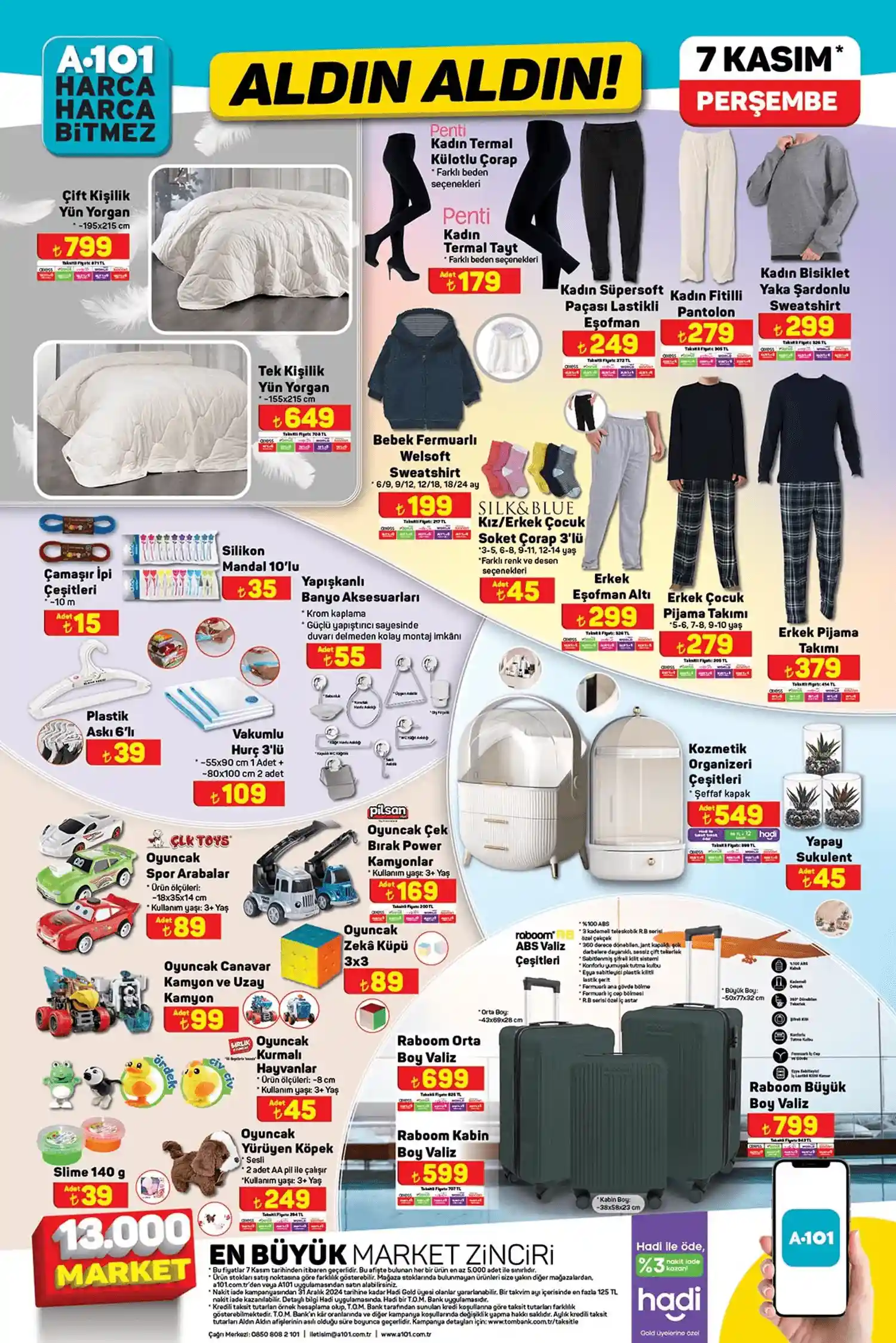 a101 7 kasım aktüel ürün kataloğu