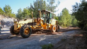 Alanya Belediyesi yol çalışması