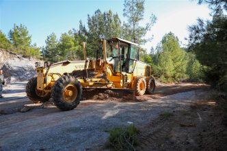 Alanya Belediyesi yol çalışması