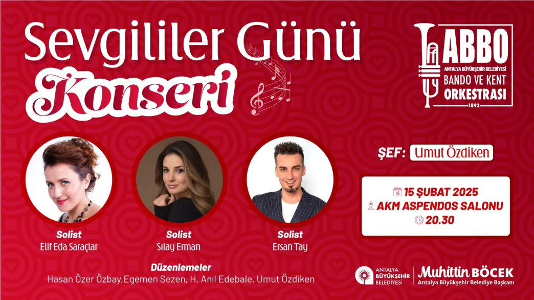14 Şubat Sevgililer Günü antalya konser