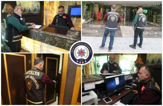 Antalya günübirlik konaklama yeri denetimi