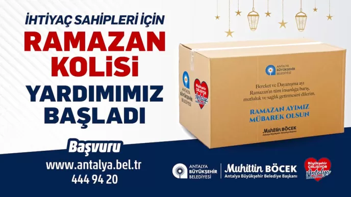Antalya Büyükşehir Belediyesi ramazan kolisi