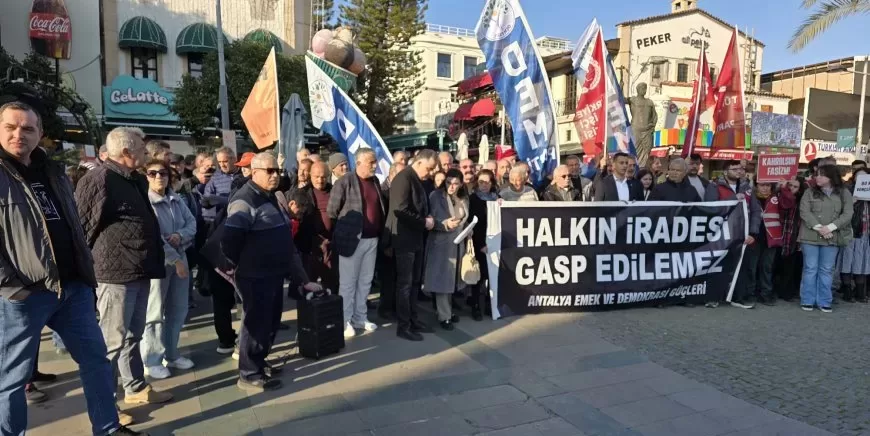 Antalya kayyum protestosu