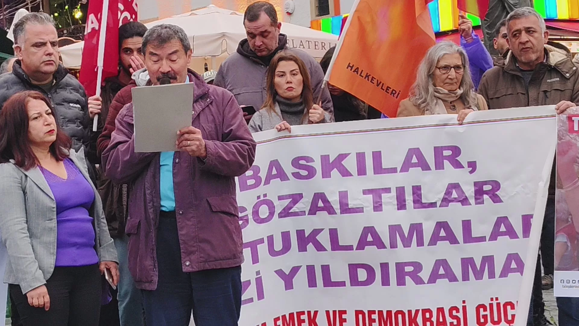 Antalya Emek ve Demokrasi Güçleri protesto