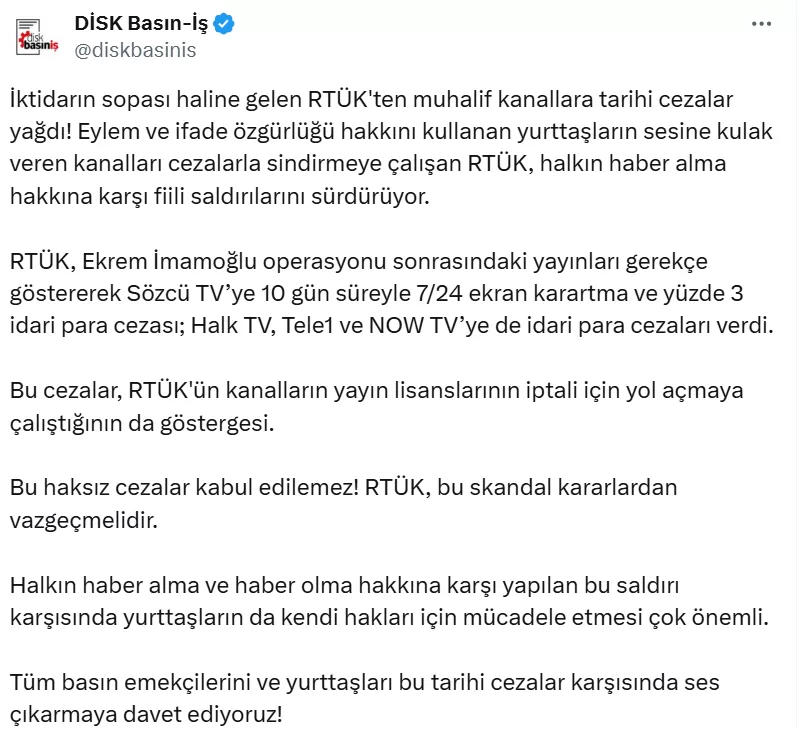 rtük cezalarına karşı açıklama