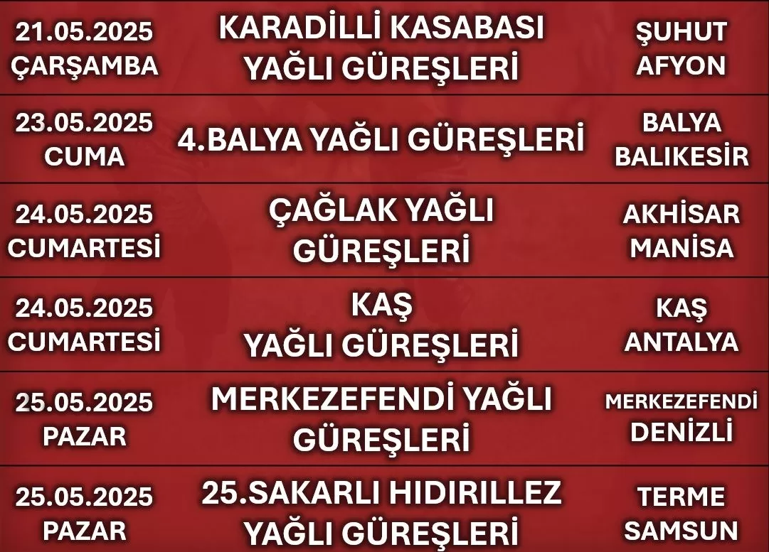 mayıs ayı yağlı güreş