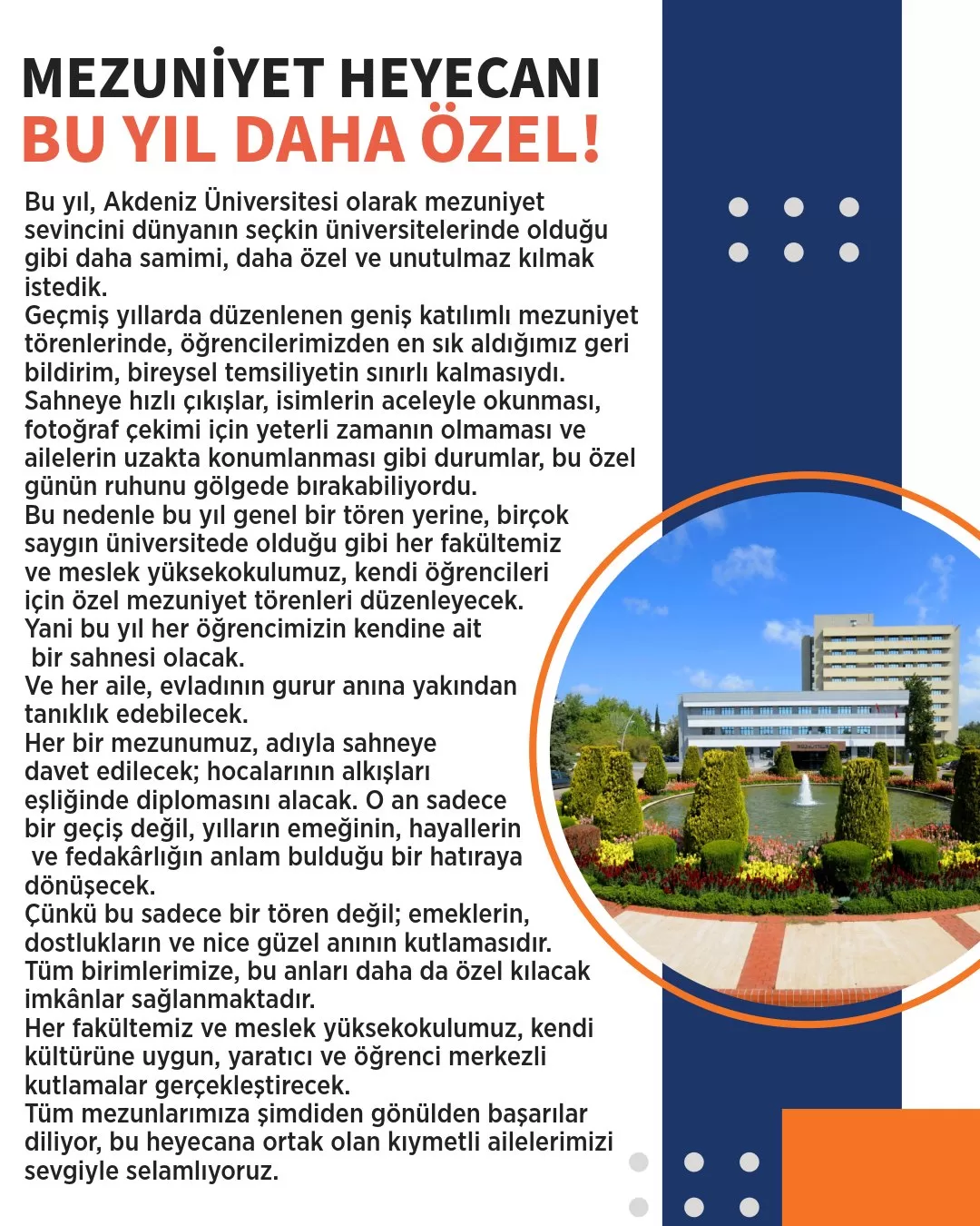 Akdeniz Üniversitesi mezuniyet