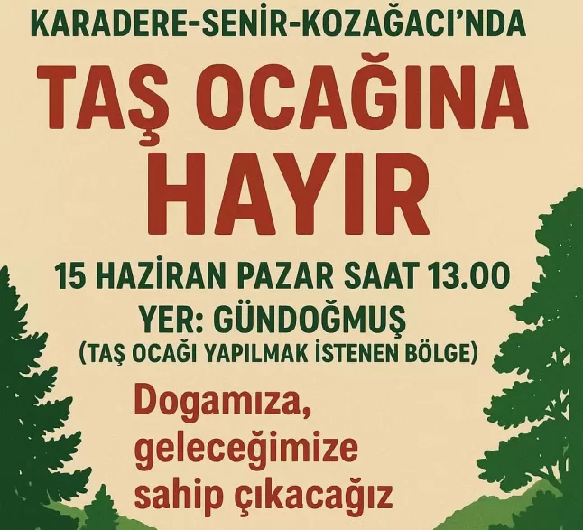 gündoğmuş taş ocağı projesi
