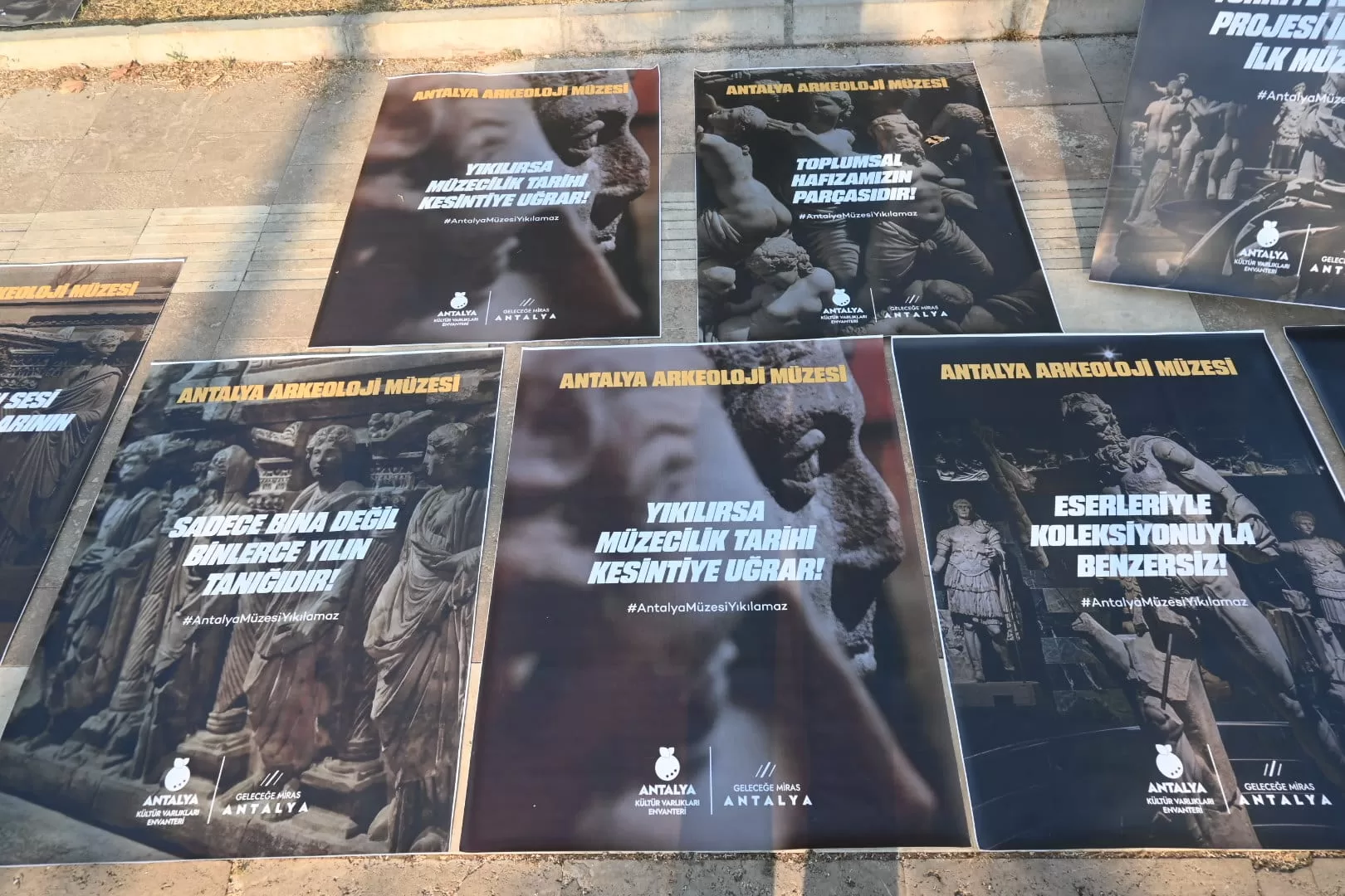 Antalya Arkeoloji Müzesi eylem