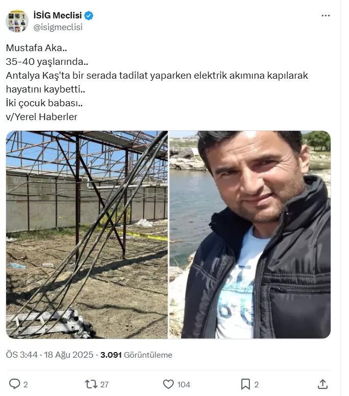kaş mustafa aka iş cinayeti