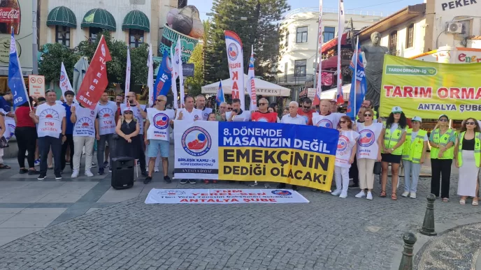 Birleşik Kamu İş Antalya İl Başkanlığı zam açıklaması