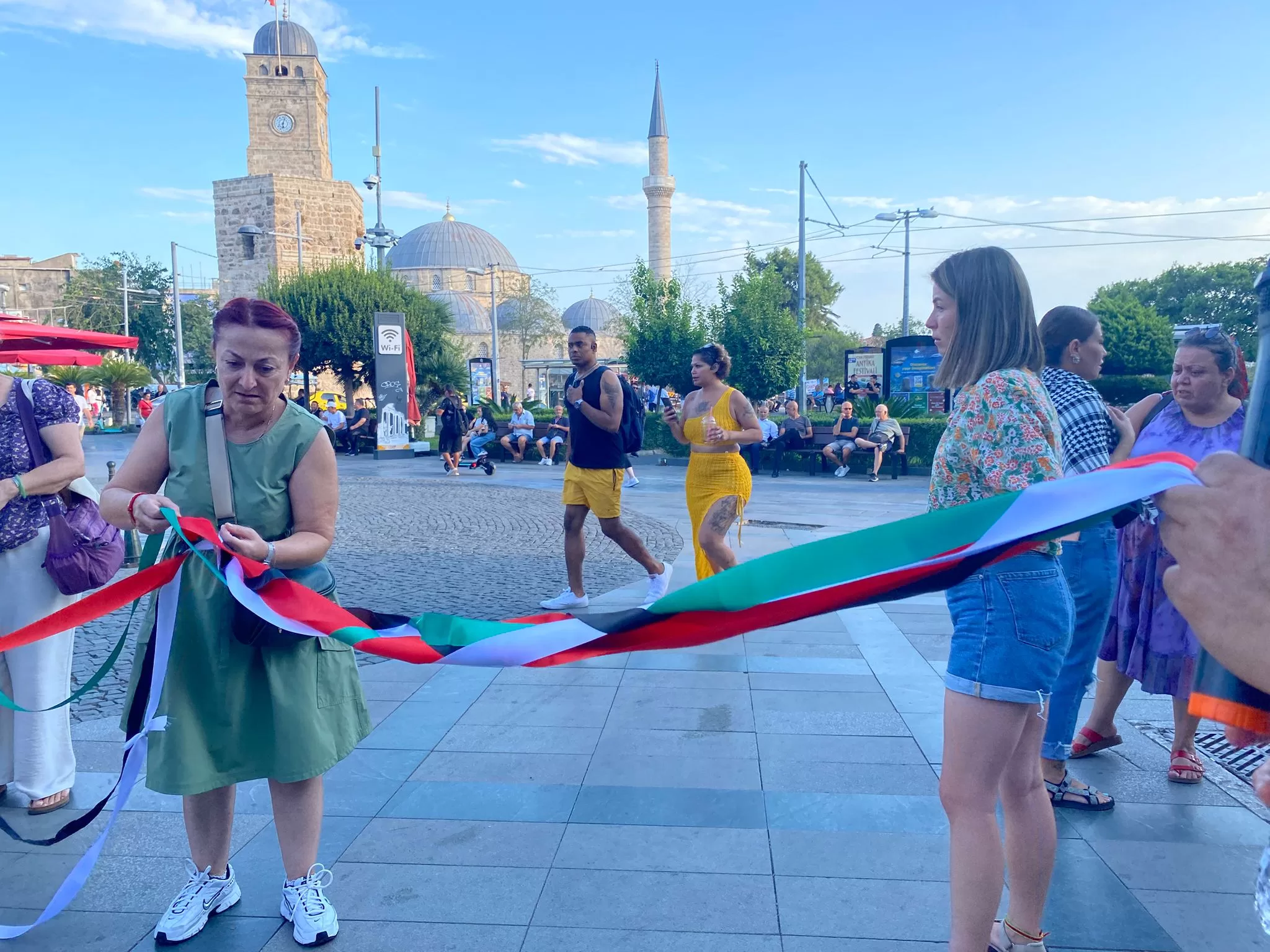 Antalya Kadın Platformu filistin eylemi