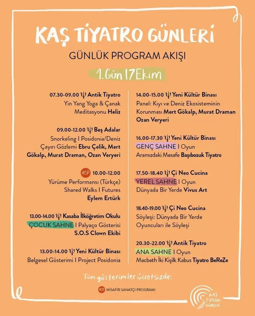 Kaş Tiyatro Günleri ne zaman