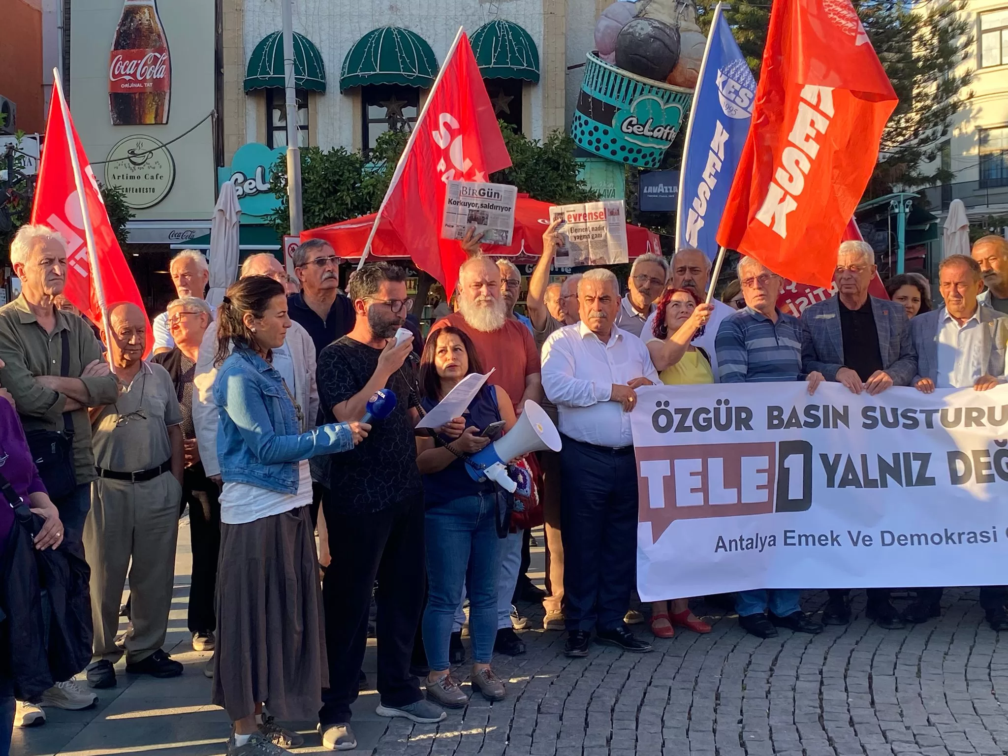antalya tele 1 eylemi