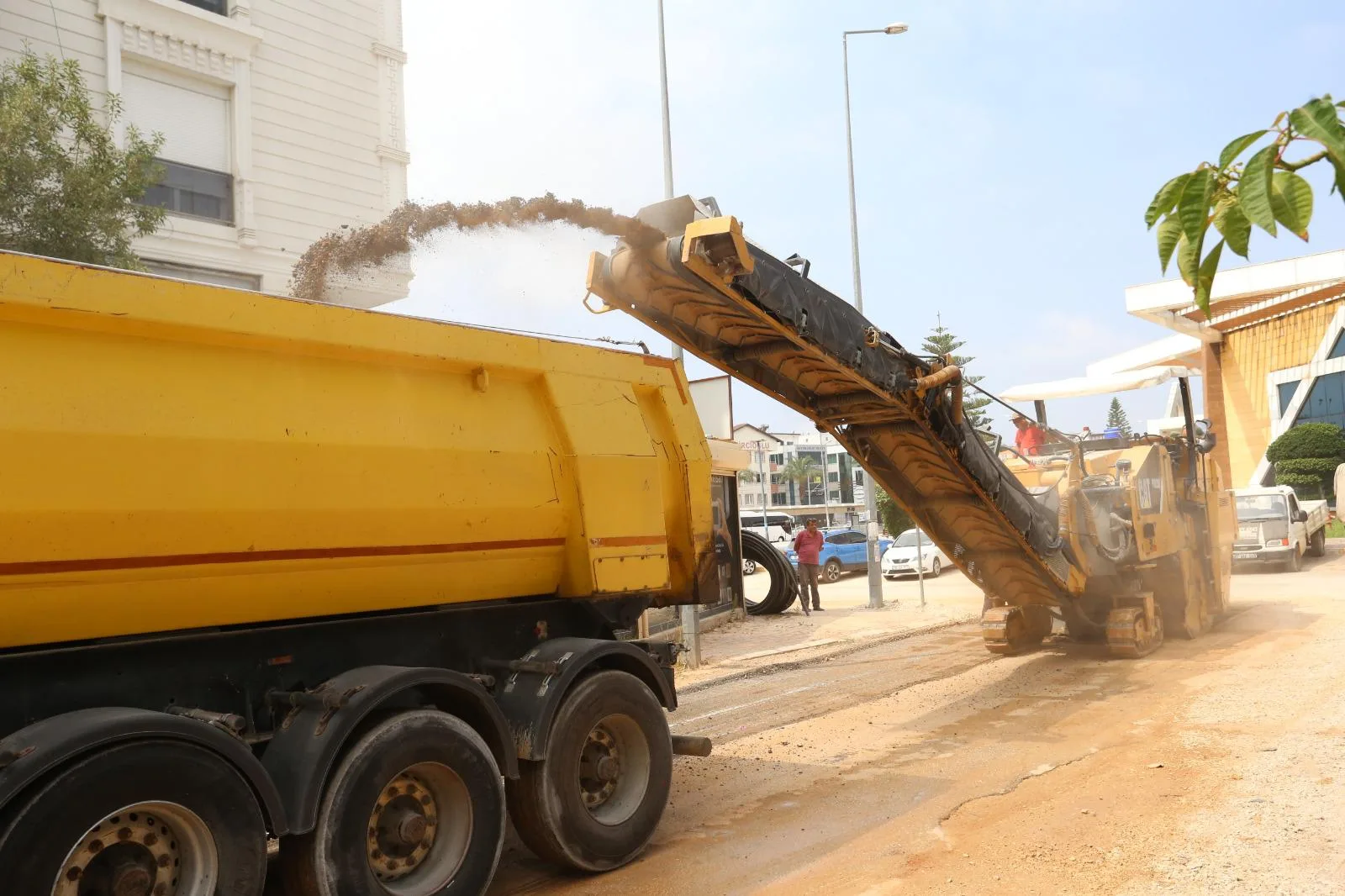 kepez kaldırım çalışması