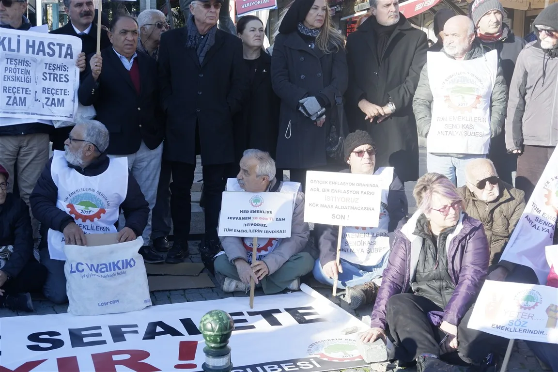 antalya emekli basın açıklaması