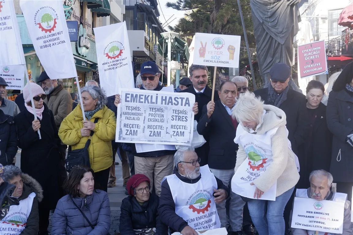 antalya emekli basın açıklaması