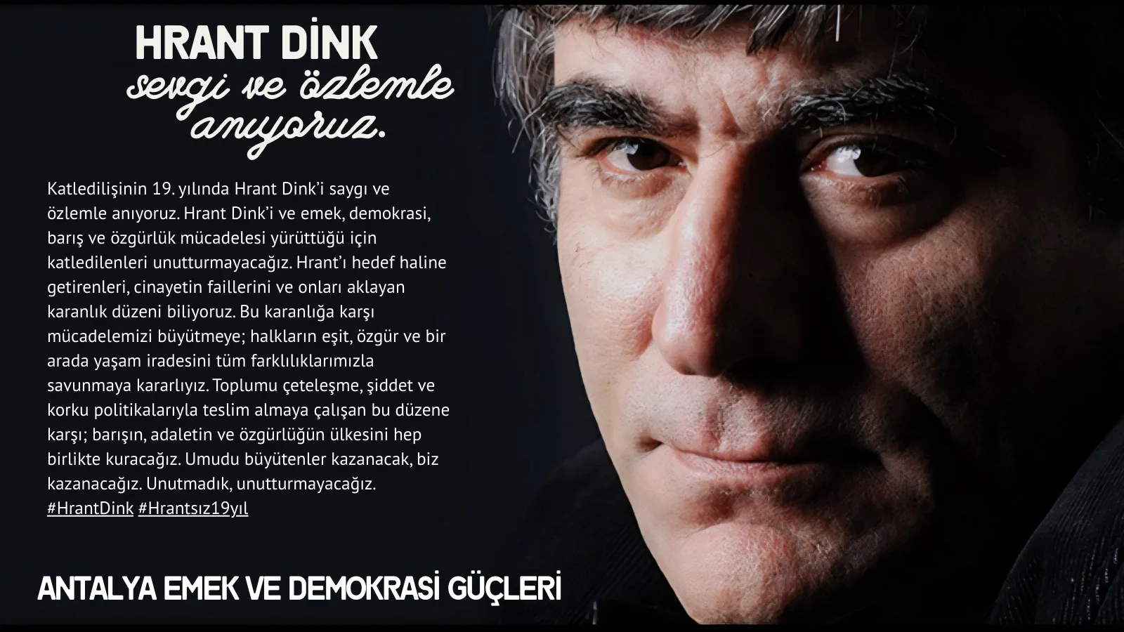 antalya hrant dink anması