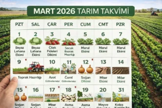 mart tarım takvimi 2026