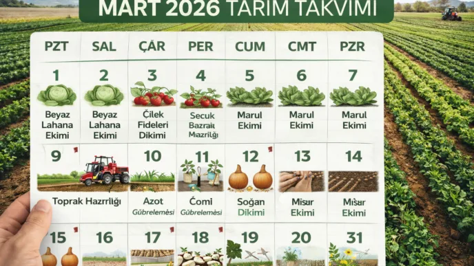 mart tarım takvimi 2026