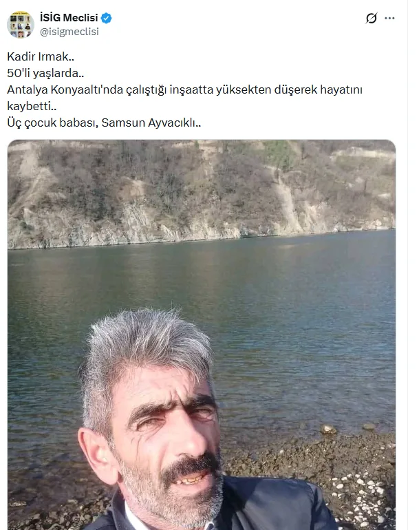 kadir ırmak iş cinayeti