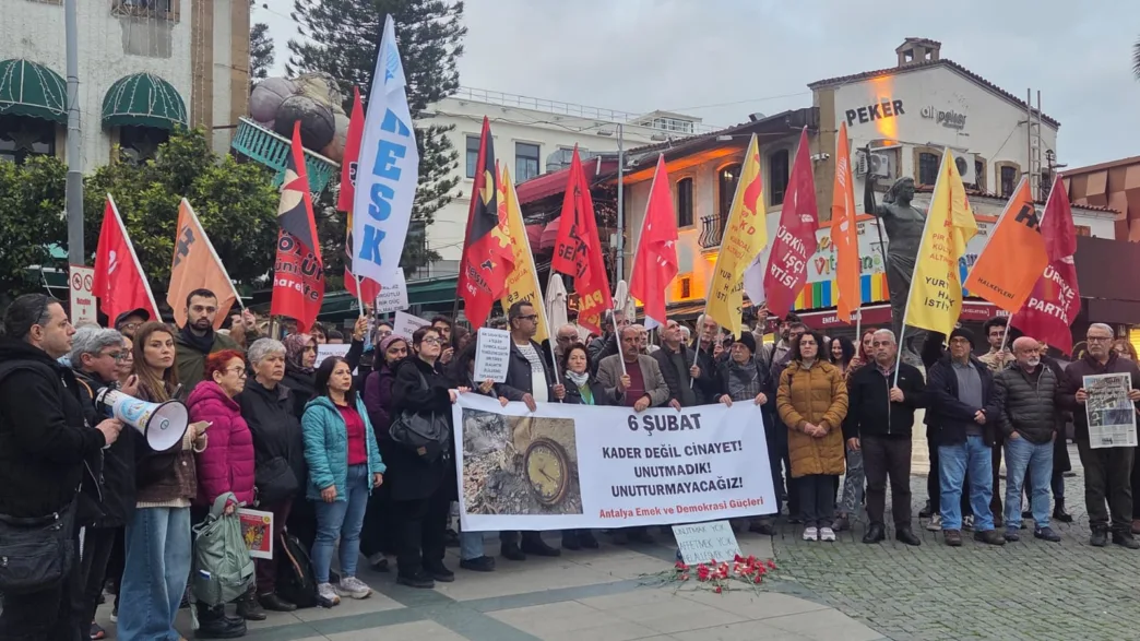 antalya 6 şubat anması