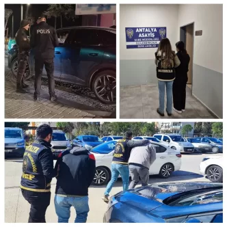 Antalya Emniyet Müdürlüğü operasyon gerçekleştirdi