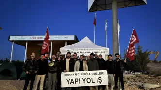 Antalya'da işçiler grevde
