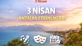 3 nisan antalya etkinlikleri