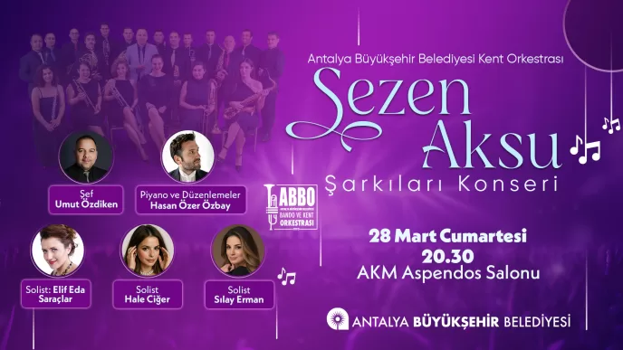 Antalya büyükşehir belediyesi konser, antalya sezen aksu konseri